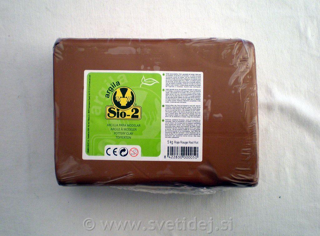 GLINA ARGILA RDEČA 5 KG
