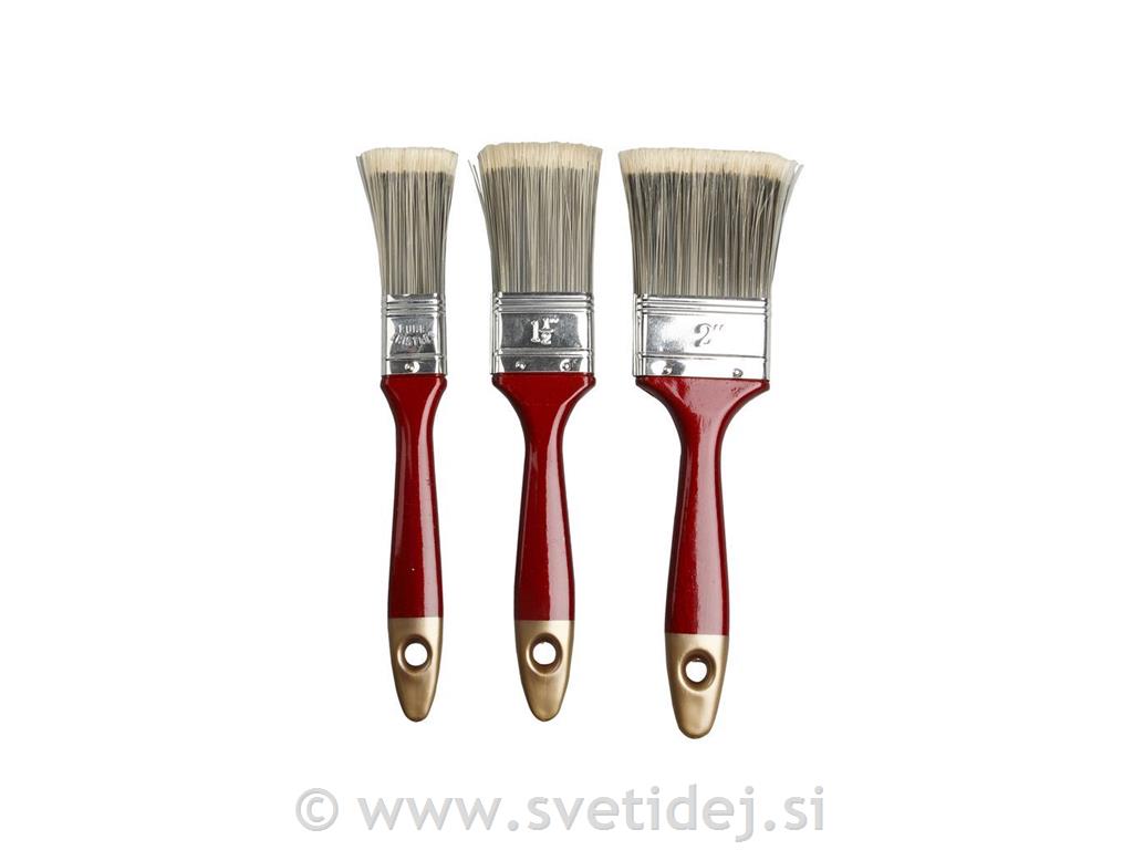 Čopiči pleskarski, 2,5-4,5 cm, set 3