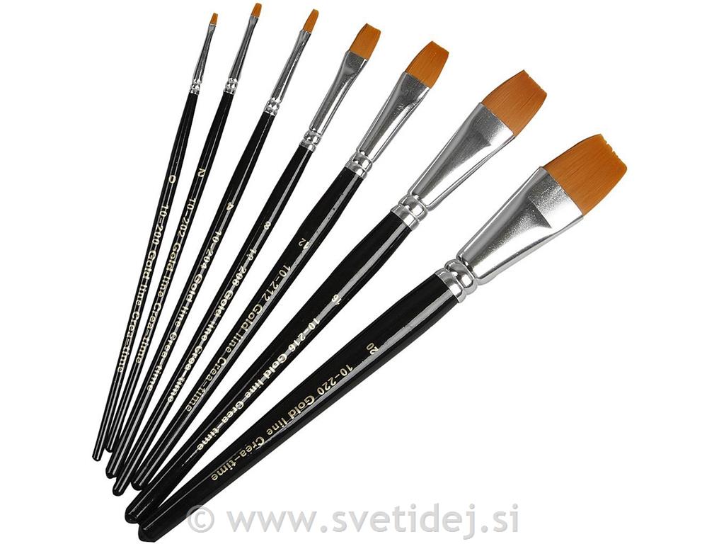 Čopiči Gold Line, št. 0-20, set 7