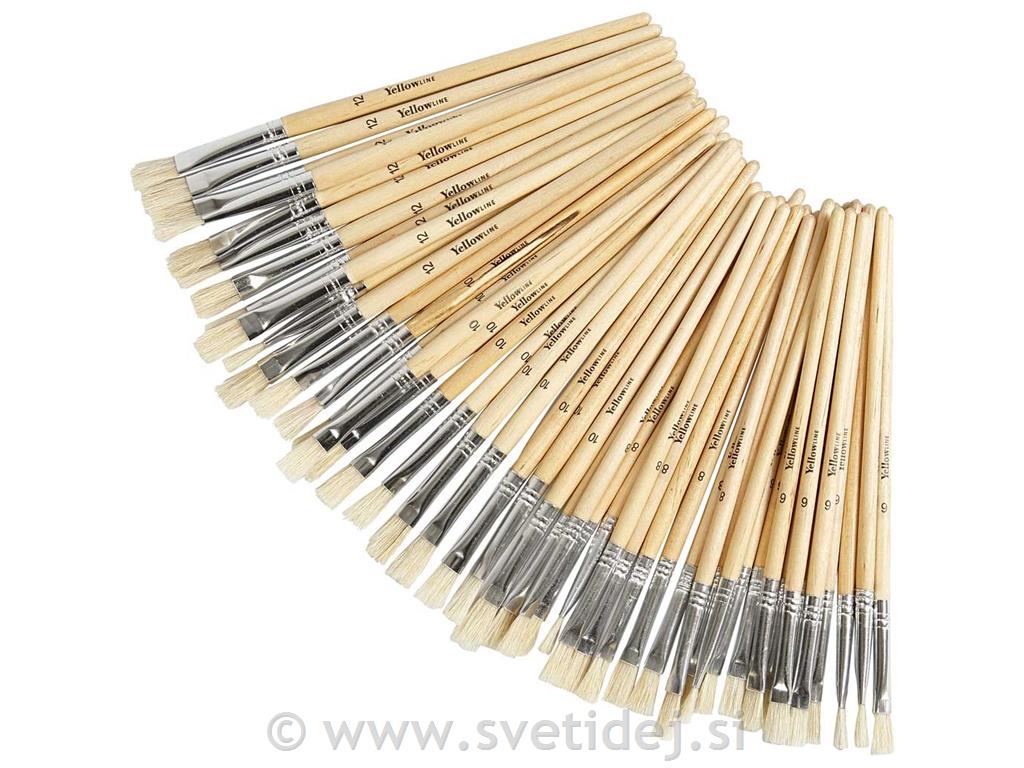 Čopiči ščetinasti št. 6-12, set 48