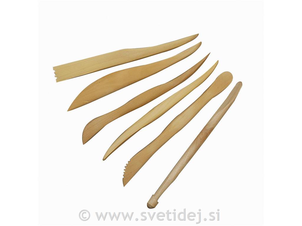 Modelirke lesene, 15 cm, set 6