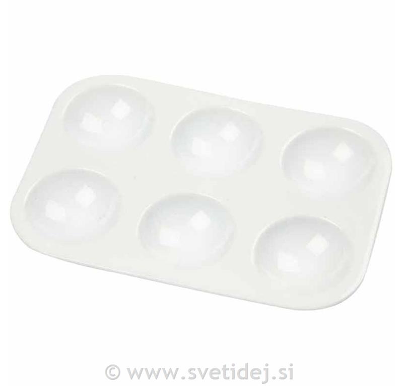 Paleta plastična, 12x8 cm, set 10