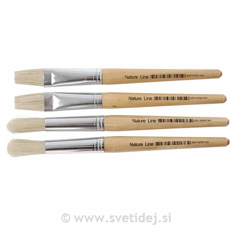 Ščetinasti čopiči 15 mm,set 4