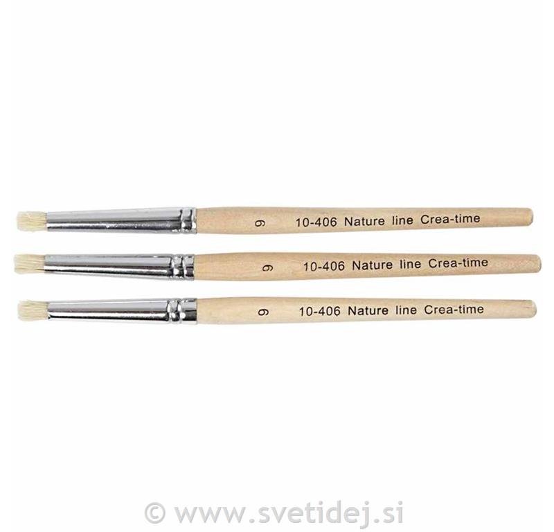 Čopiči za šablone 6 mm, set 3