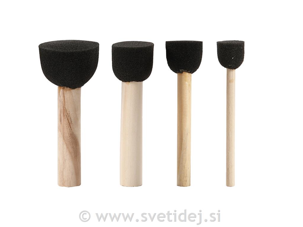Čopiči za šablone, set 4