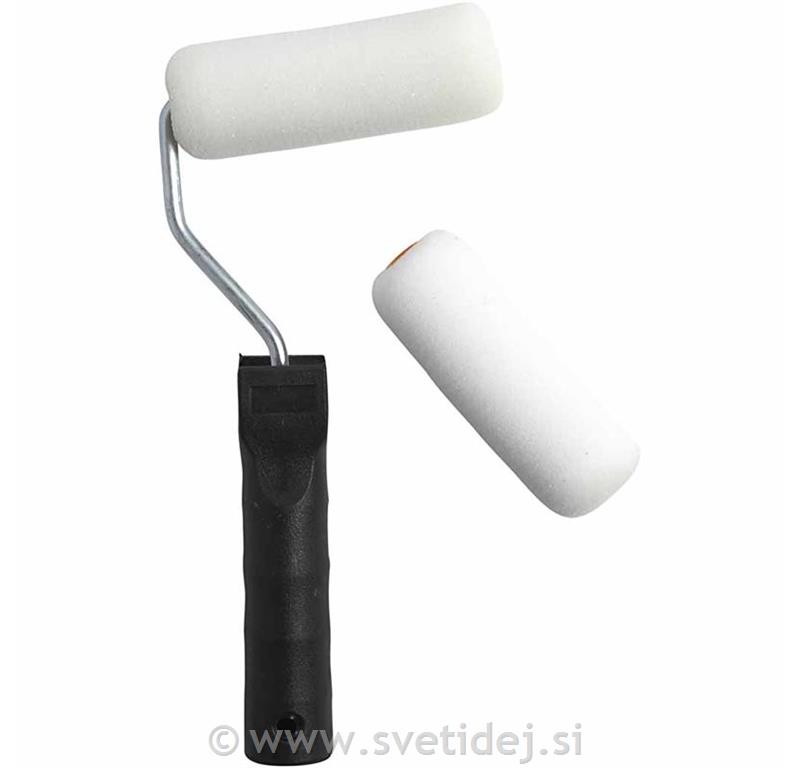 Valjčki za barvanje 10 cm, set z držalom