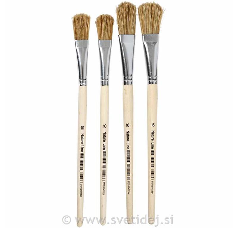 Ščetinasti čopiči št. 10+16, set 4