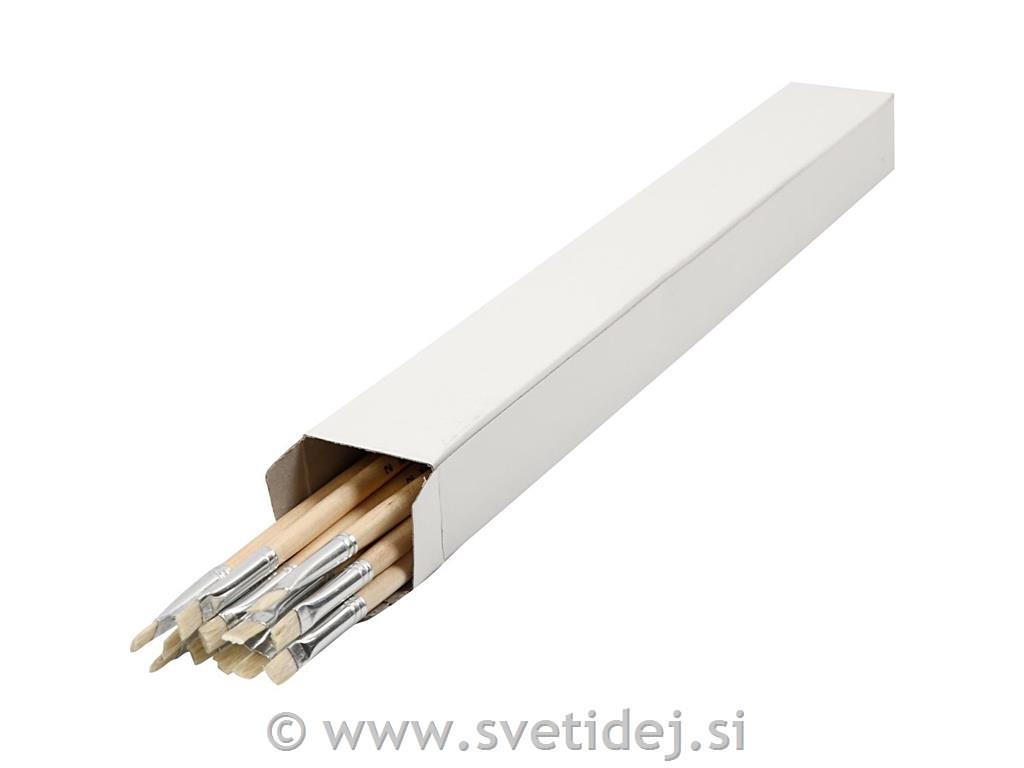 Čopiči ščetinasti št. 2, set 12