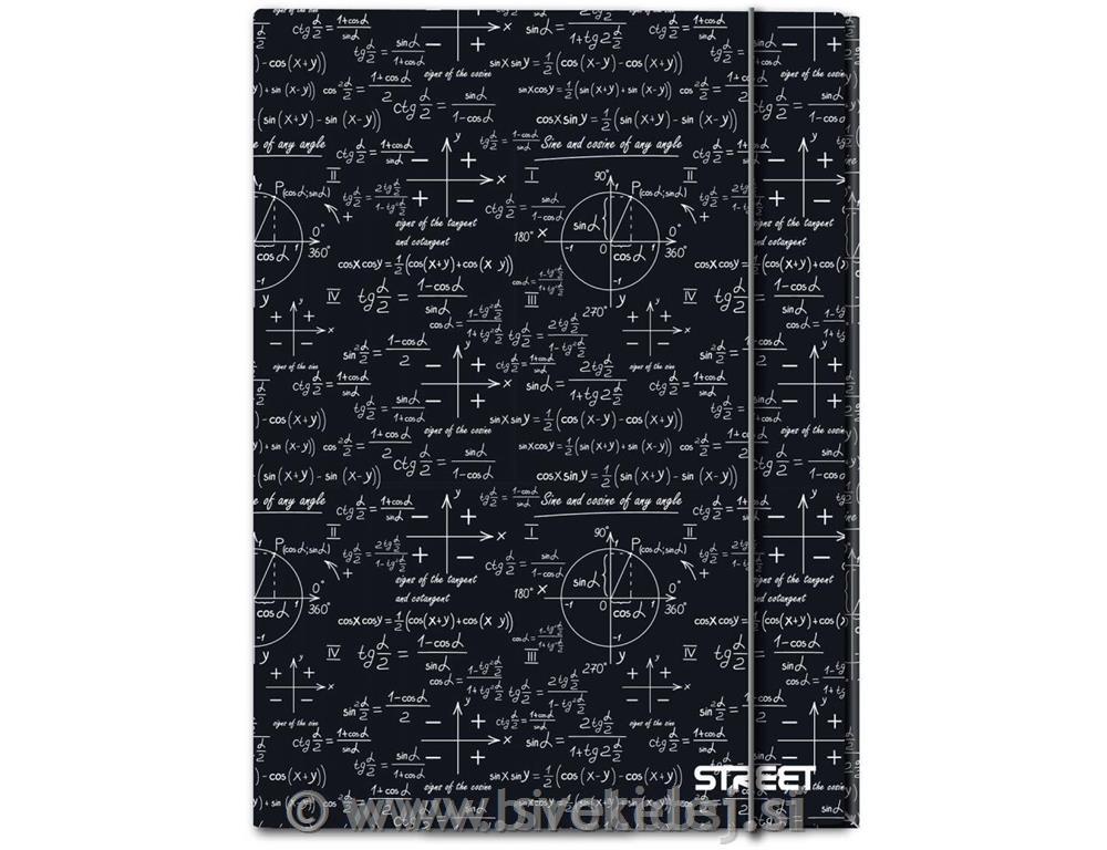 MAPA A4 Z ELASTIKO STREET MATH
