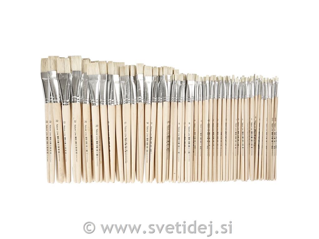 Čopiči ščetinasti št. 00-22, set 120