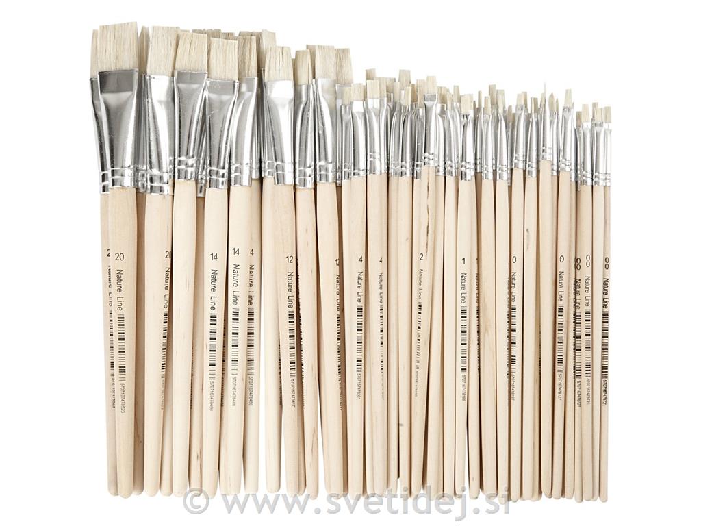 Čopiči ščetinasti št. 00-20, set 68