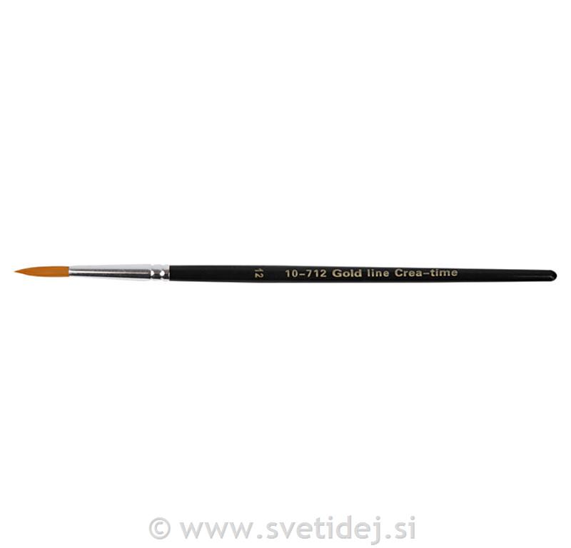 Čopiči Gold Line št. 12, set 6