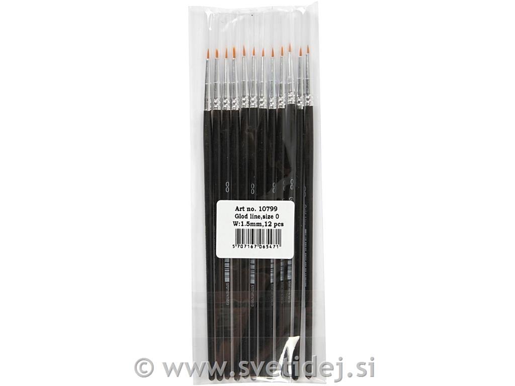 Gold line čopiči 1,5 mm, set 12