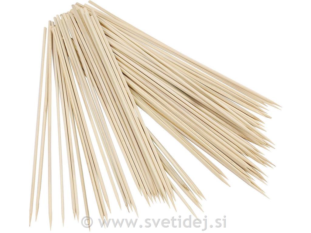Lesena palica za cvetje, 25 cm, set 200