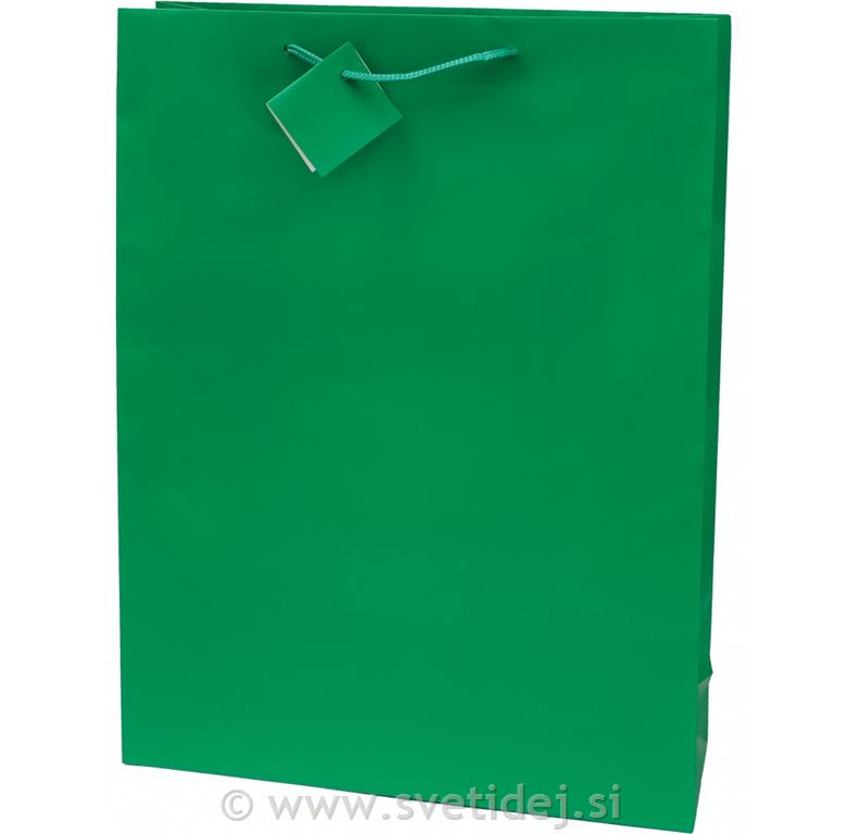 VREČKA CREATIVE PLASTIFICIRANA MAT ZELEN