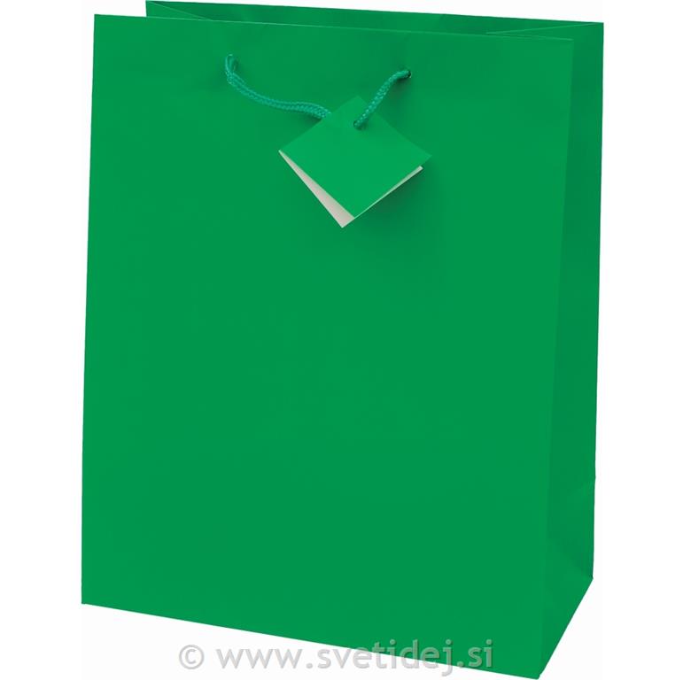 VREČKA CREATIVE PLASTIFICIRAN MAT ZELENA