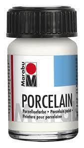 Barva za porcelan 15ml bela