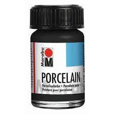Barva za porcelan 15ml črna