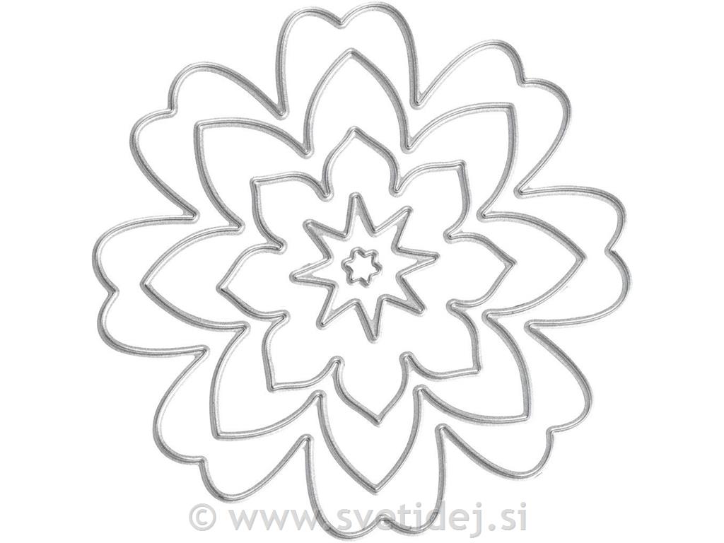 Izsekovalci 8,1x8,1 cm, cvetovi