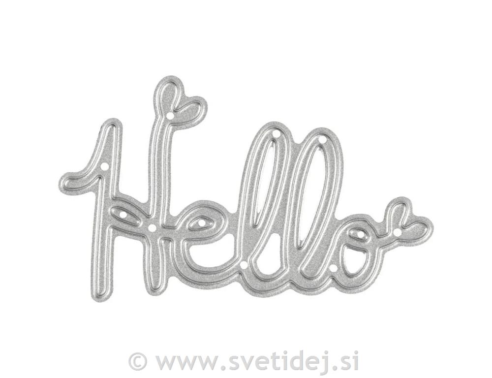 Izsekovalec 5,9x3,6 cm, Hello