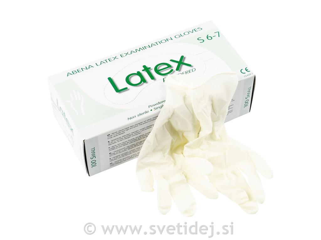 Rokavice iz lateksa - S, set 100