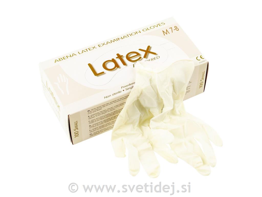 Rokavice iz lateksa - M, set 100