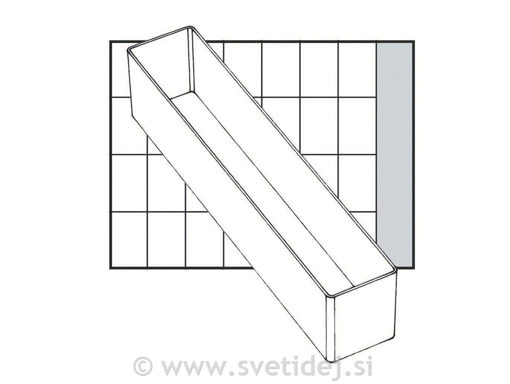 Predalček plastičen, 218x39x47 mm