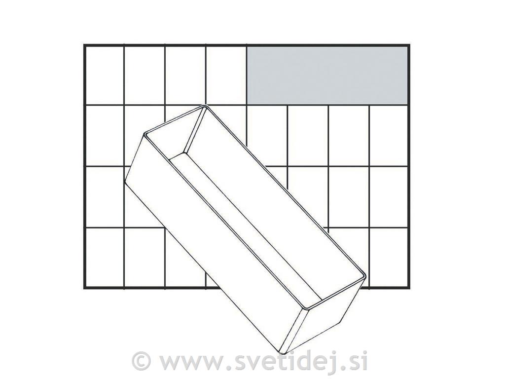 Predalček plastičen, 157x55x47 mm