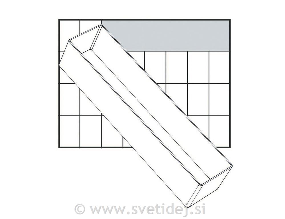 Predalček plastičen, 235x55x47 mm
