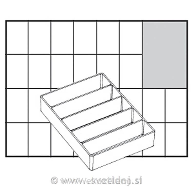 Predalček plastičen, 109x79x24 mm