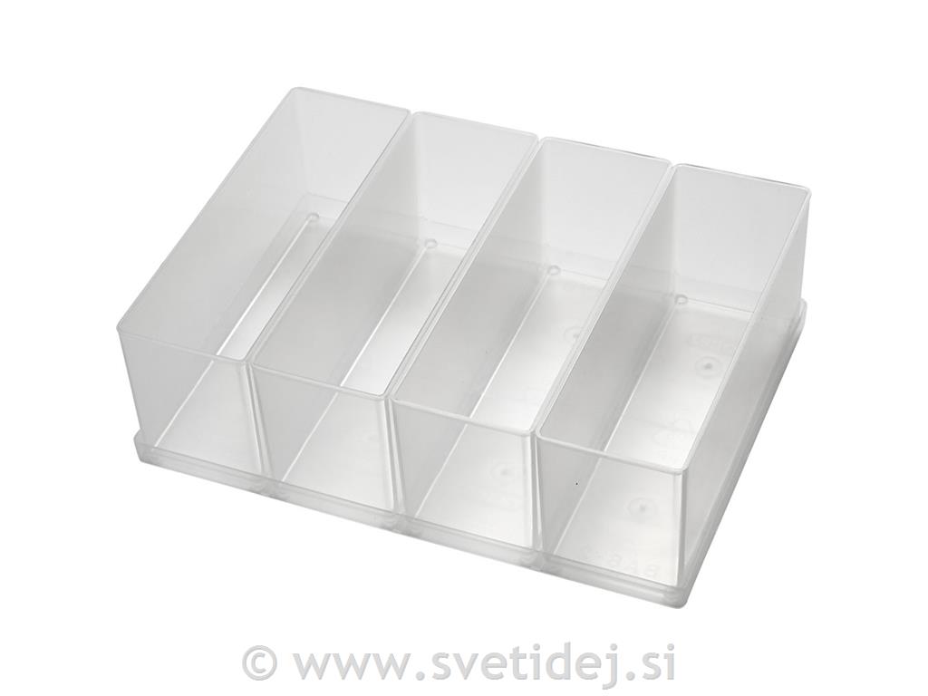 Škatla plastična 157x55 mm, set 4