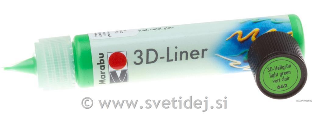 3D Liner 25ml zelena 621