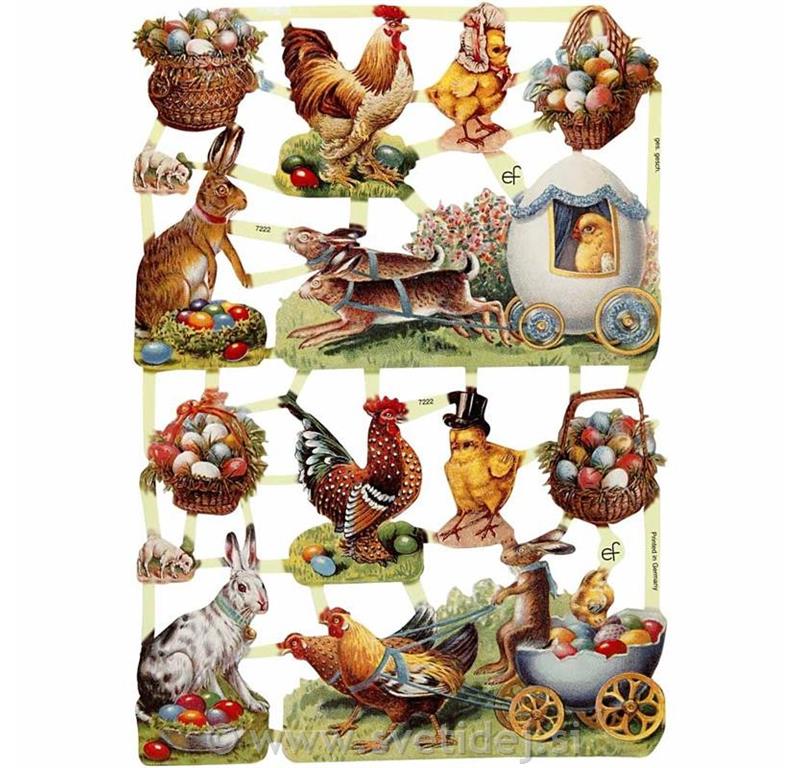 Nalepke decoupage 16,5x23,5 cm, set 3
