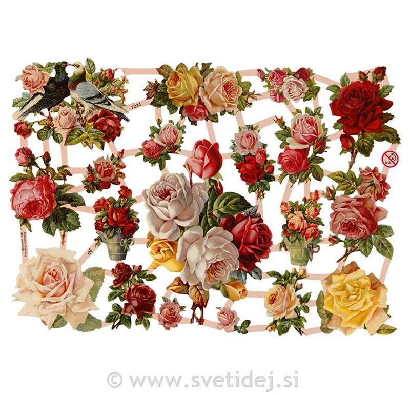 Nalepke decoupage 16,5x23,5 cm, set 3