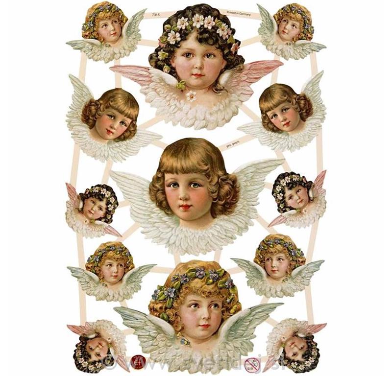 Nalepke decoupage 16,5x23,5 cm, set 3