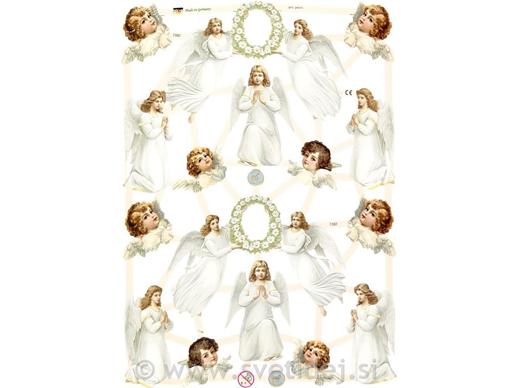 Nalepke decoupage 16,5x23,5 cm, set 3