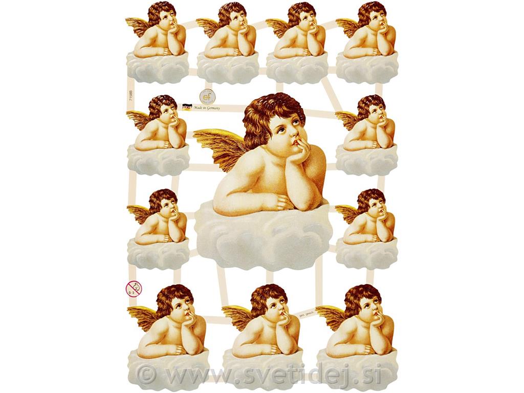 Nalepke decoupage 16,5x23,5 cm, set 3