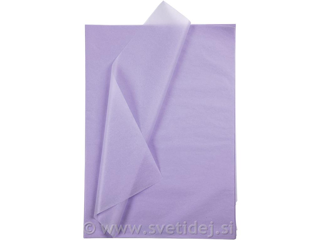 Svilen papir 50x70 cm, vijola set 25