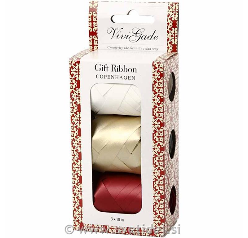Darilni trakovi 10 mm, set 3x10 m
