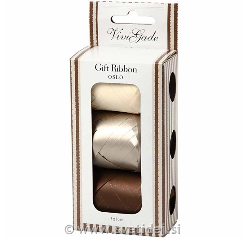 Darilni trakovi 10 mm, set 3x10 m