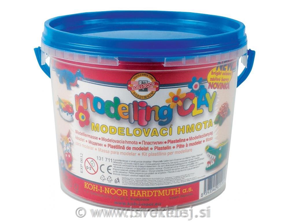 PLASTELIN ŠOLSKI V ŠKATLI 1/8 700g