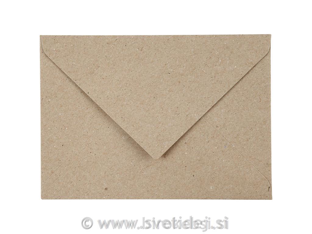 Reciklirana kuverta,C6 11,5x16cm,set 50