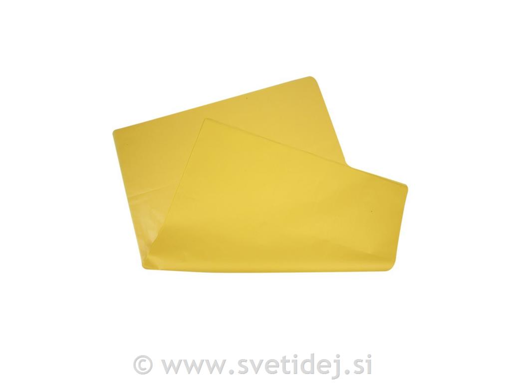 Svilen papir rumen, 50x70,17 g,25 pol