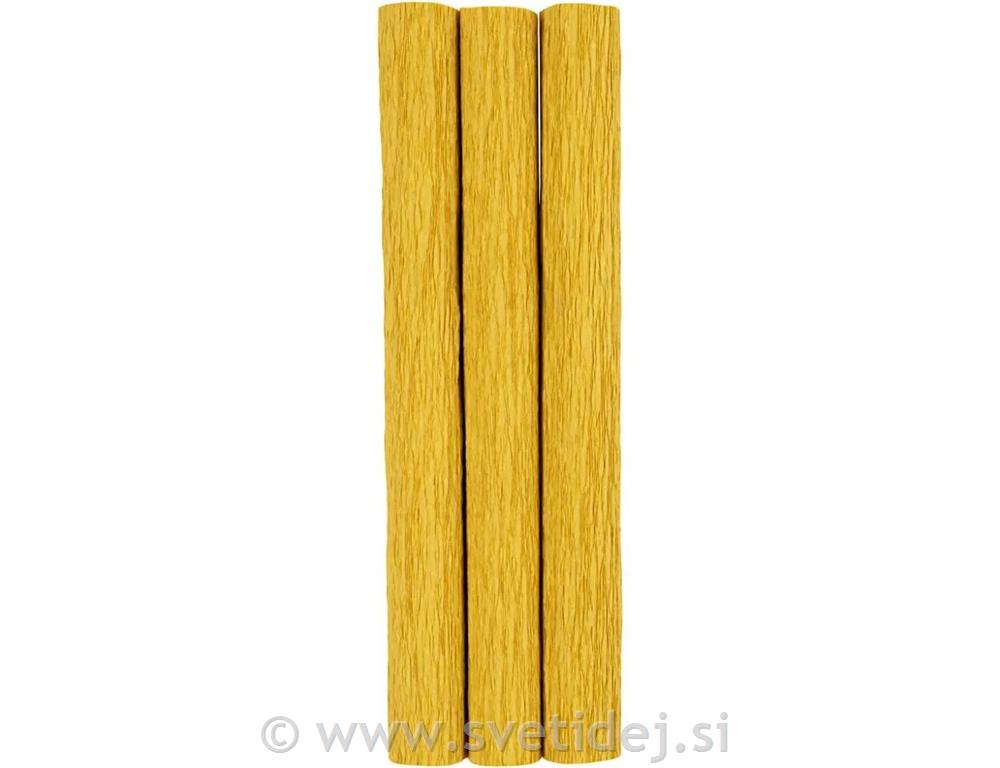 Krep papir, 25x60 cm, set 3 rumen