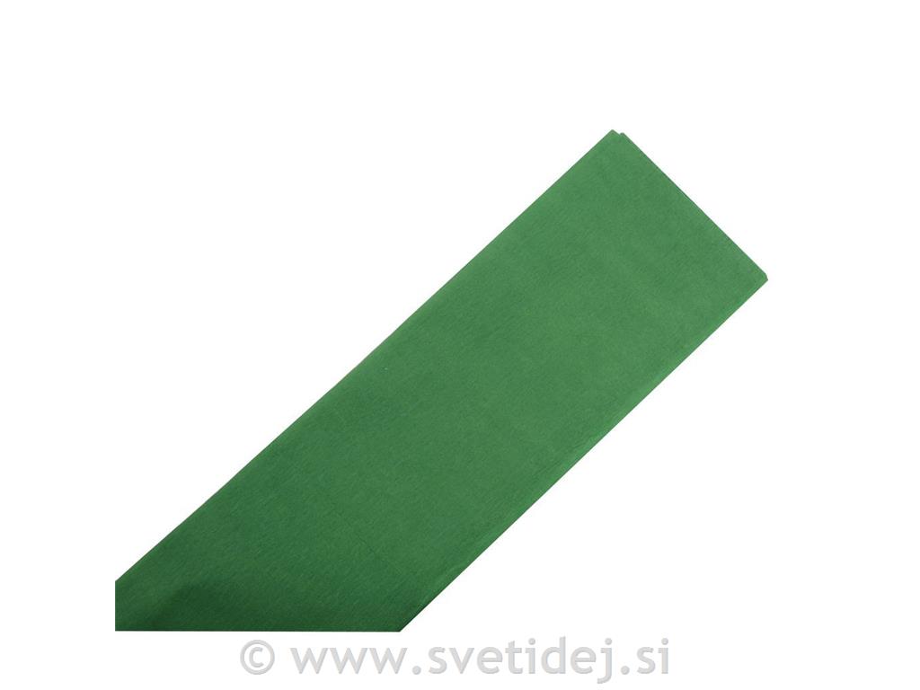 Krep papir, 25x60 cm, set 3 zelen