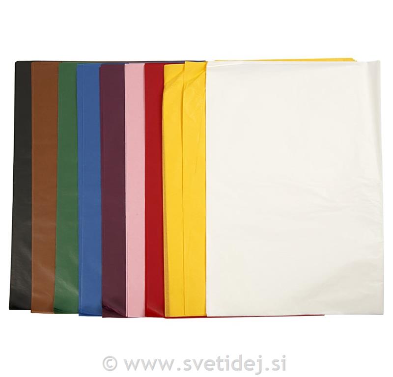 Svilen papir 50x70 cm, 10x25 kosov