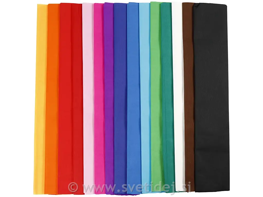 Krep papir 50x250 cm, 15 pol