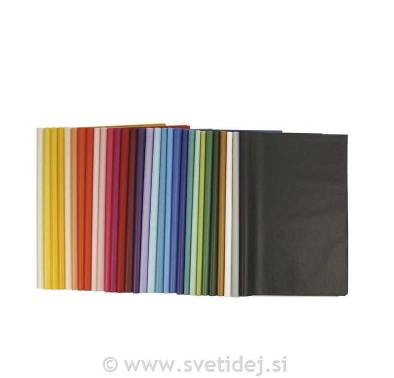 Svilen papir 50x70 cm, mix 300 pol