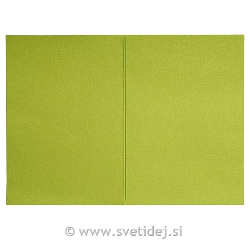 Voščilnica 10,5x15 cm, set 10, zelena