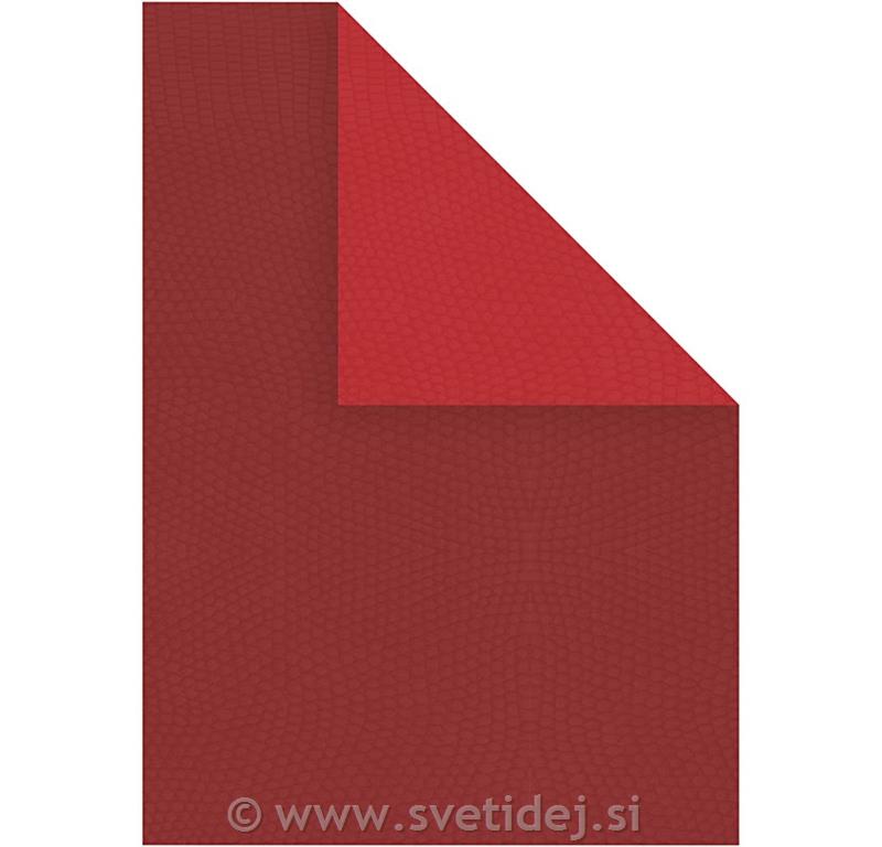 Karton rdeč, 250g, A4, 10 pol